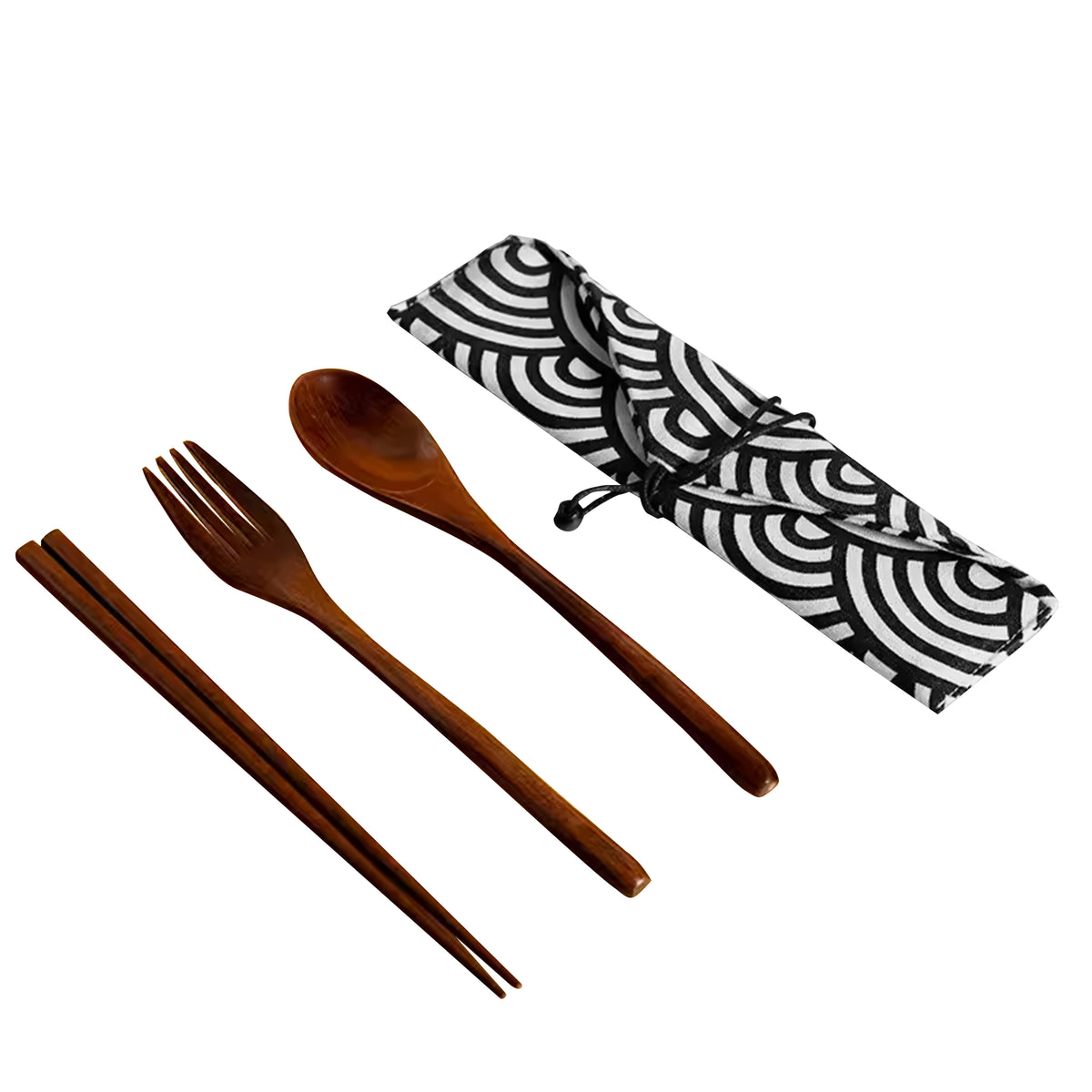 Eco-friendly Wooden Tableware Set | 生態環保餐具 創意便攜式木質餐具套裝