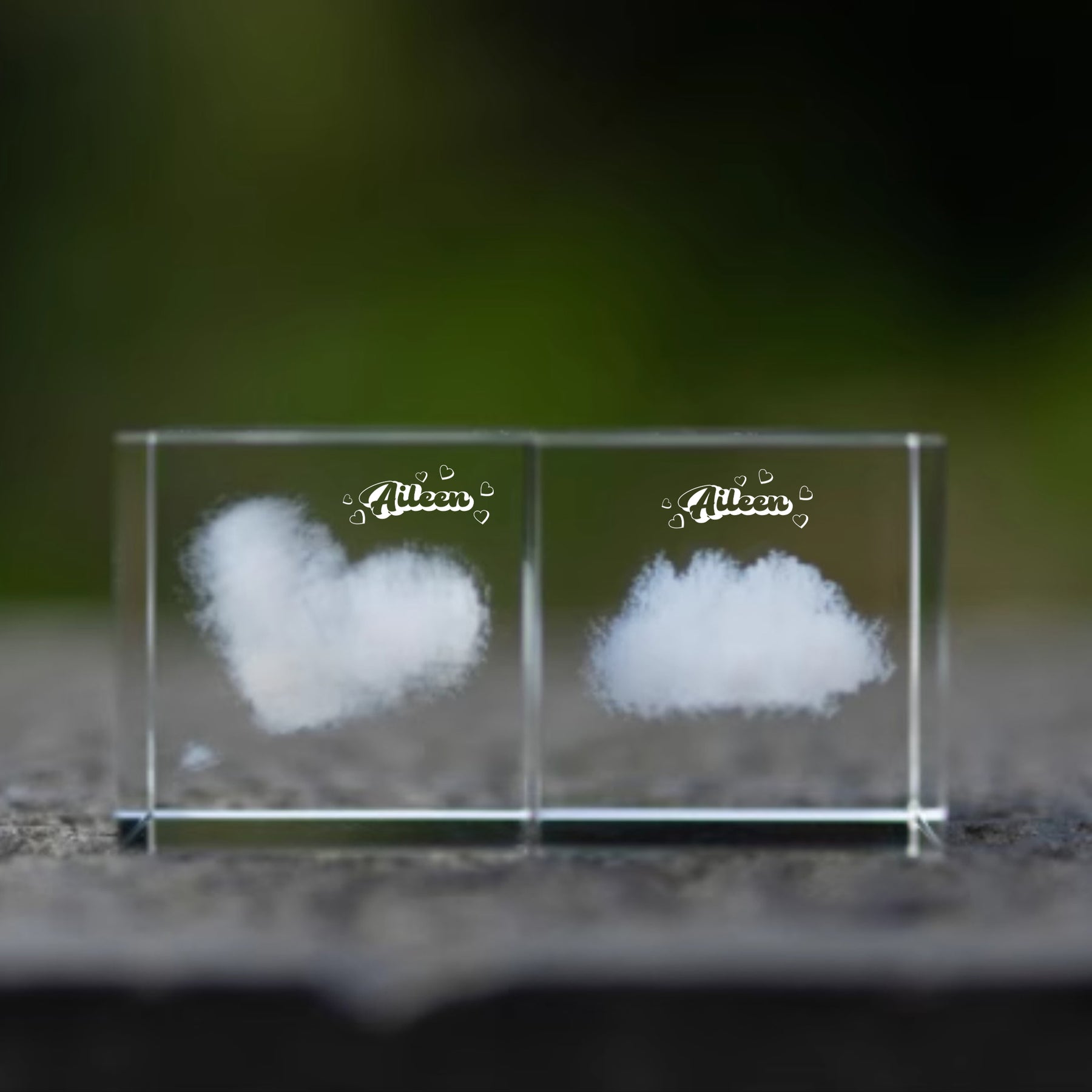 Creative Valentine's Day Gifts | 情人節心意禮物 訂製雕刻雲朵玻璃擺件