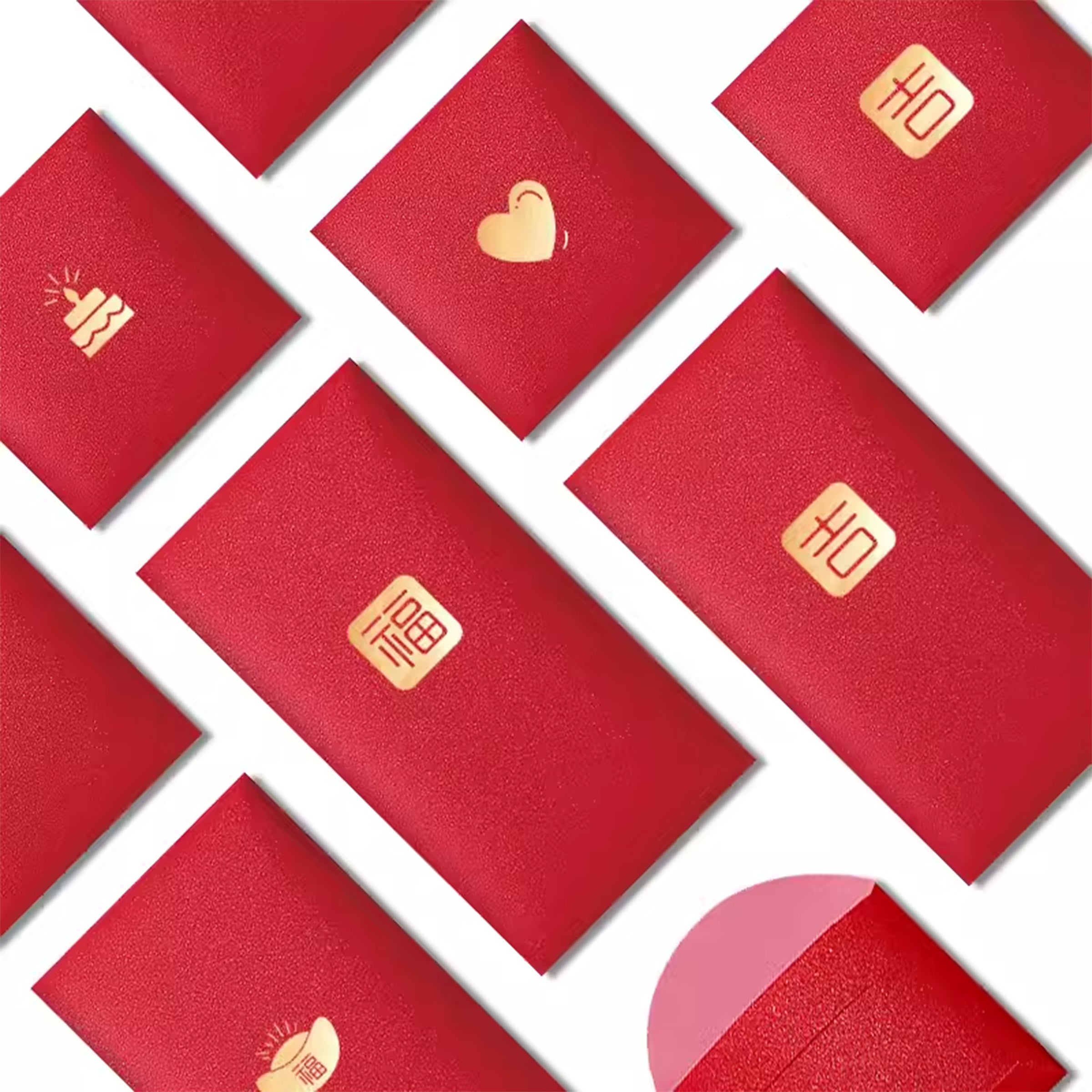 Printable And Customizable Red Envelopes | 客製燙金小logo可愛利是封