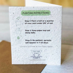 Custom Printed Seed Paper  | 種子卡 自訂環保種子紙造型企業賀卡 卡片 高級紀念禮物