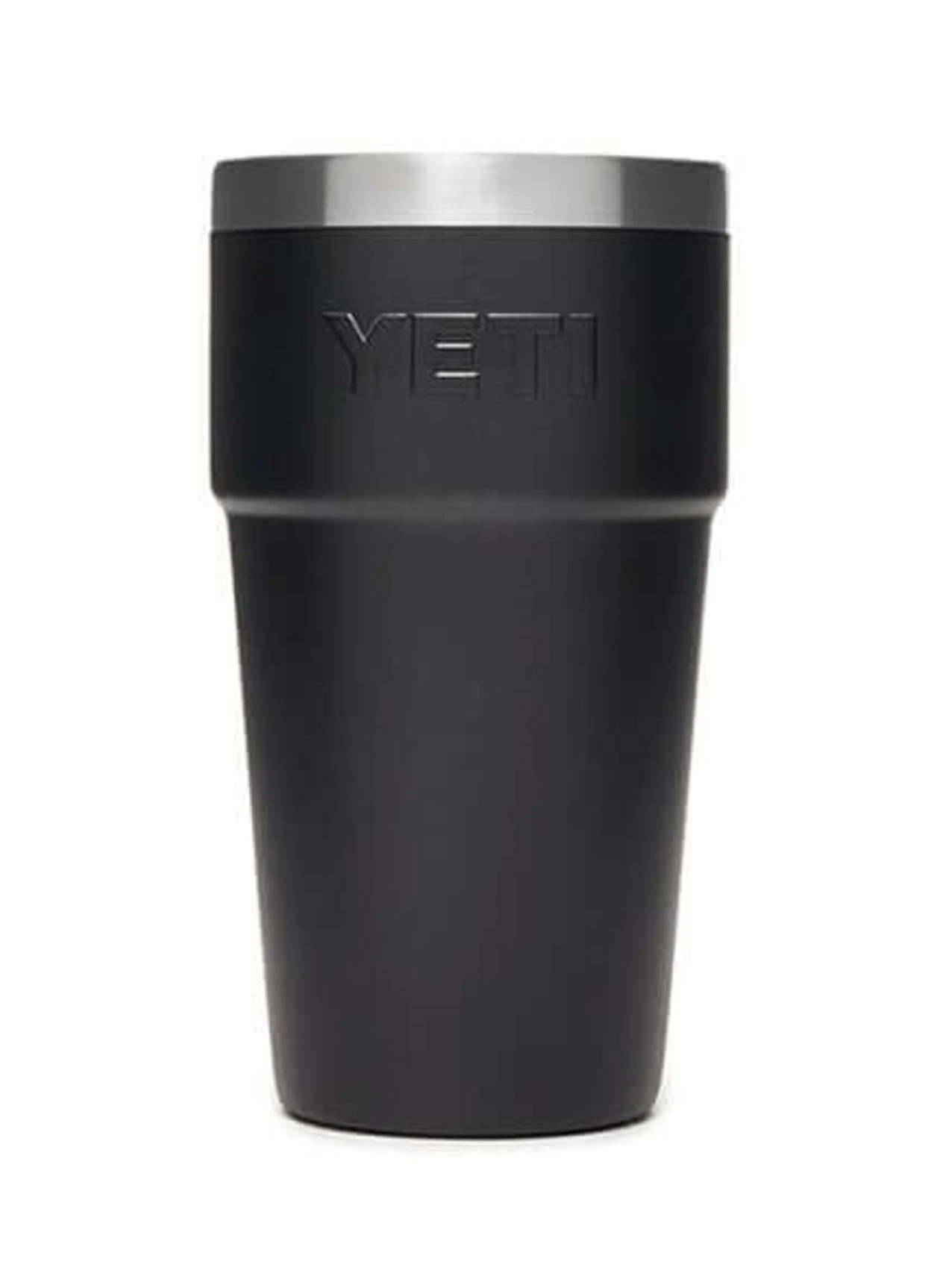YETI Black Rambler 16 oz Tumbler | YETI 黑色漫步者 16 盎司保溫樽