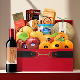 中秋團圓祝賀禮物水果零食紅酒禮籃丨Mid-Autumn Festival  Food & Fruit & Wine Hamper