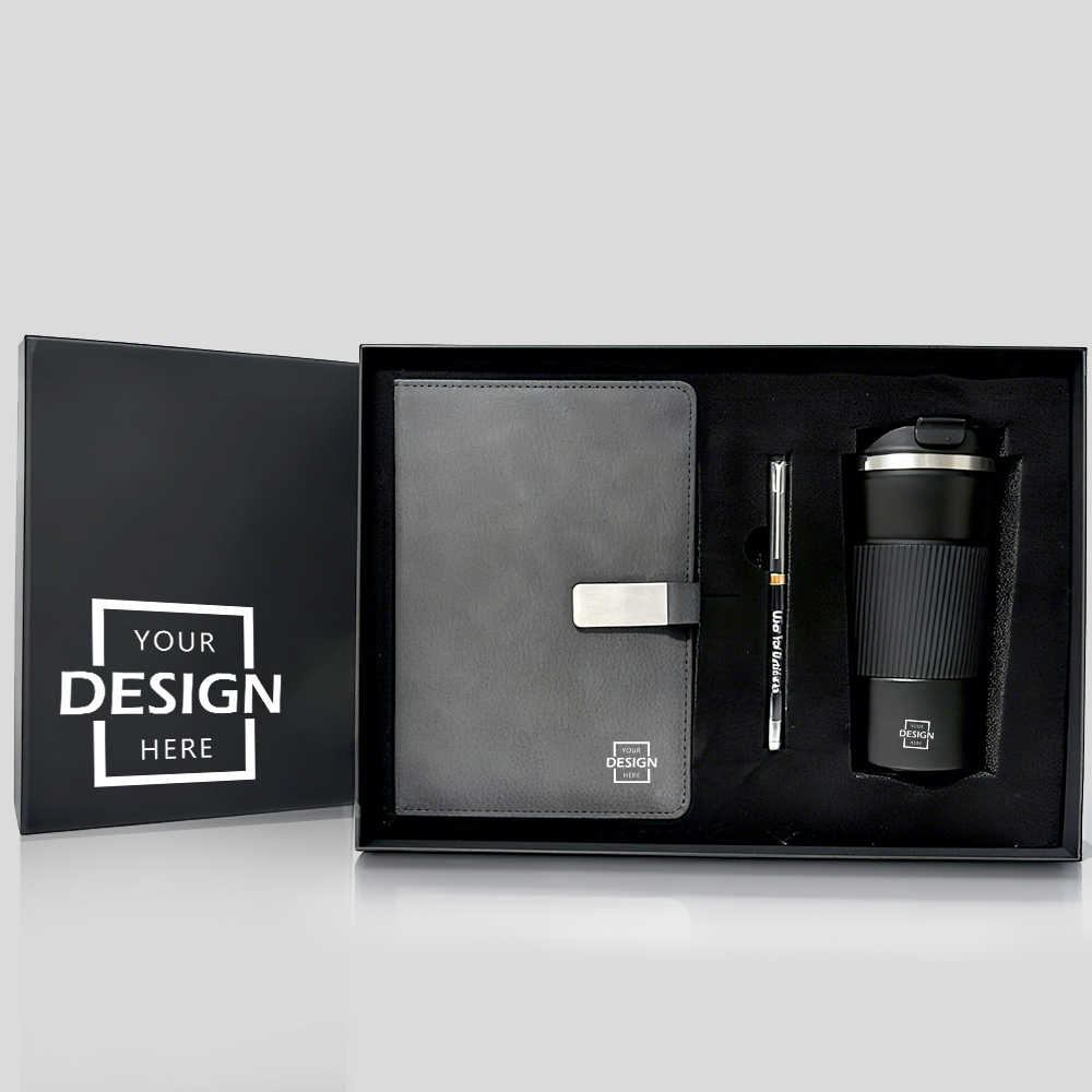 Premium Custom Office Gift Set| 辦公筆記本鋼筆保溫杯禮盒 企業年會禮盒