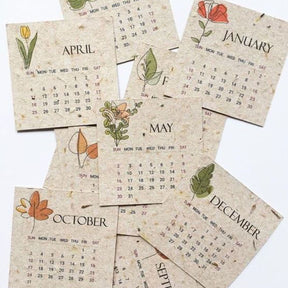 Custom Printed Seed Paper  | 種子卡 自訂環保種子紙造型企業日曆 高級紀念禮物