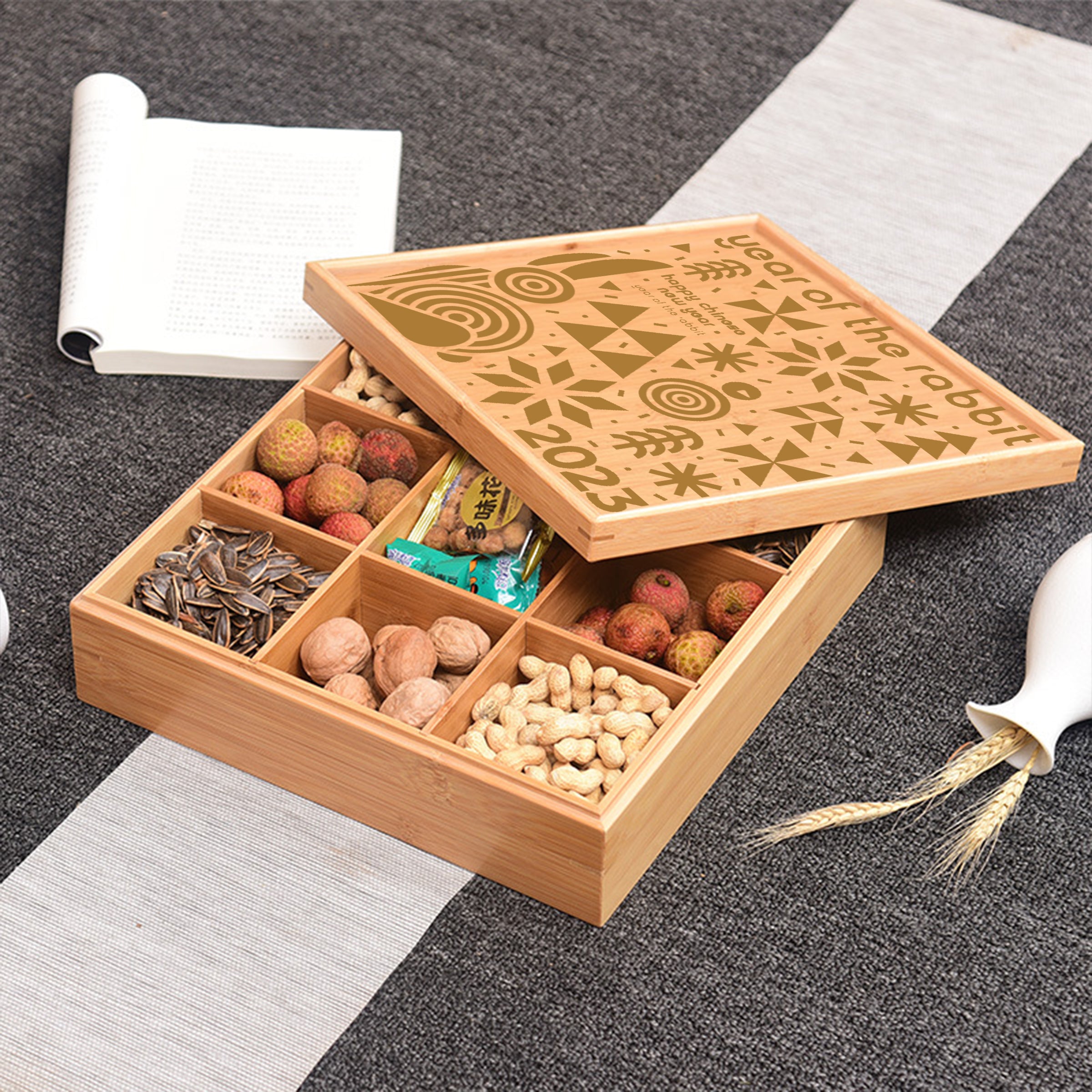 Customized New Year Storage Box | 企業定製新年禮品 客製木質新春全盒