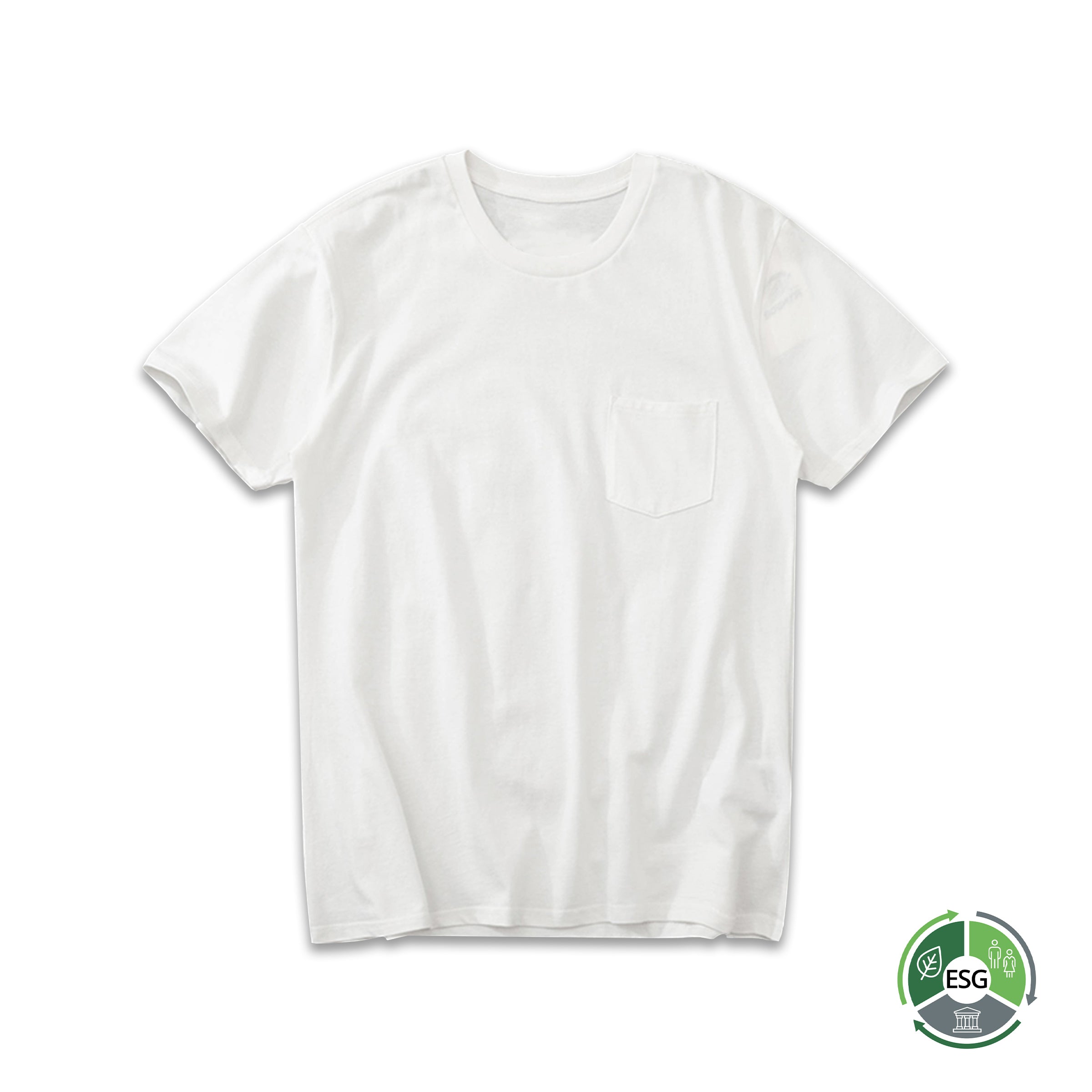 Solid Color Organic Cotton T-shirt | 純色無印染有機棉短袖打底T恤BG17-28