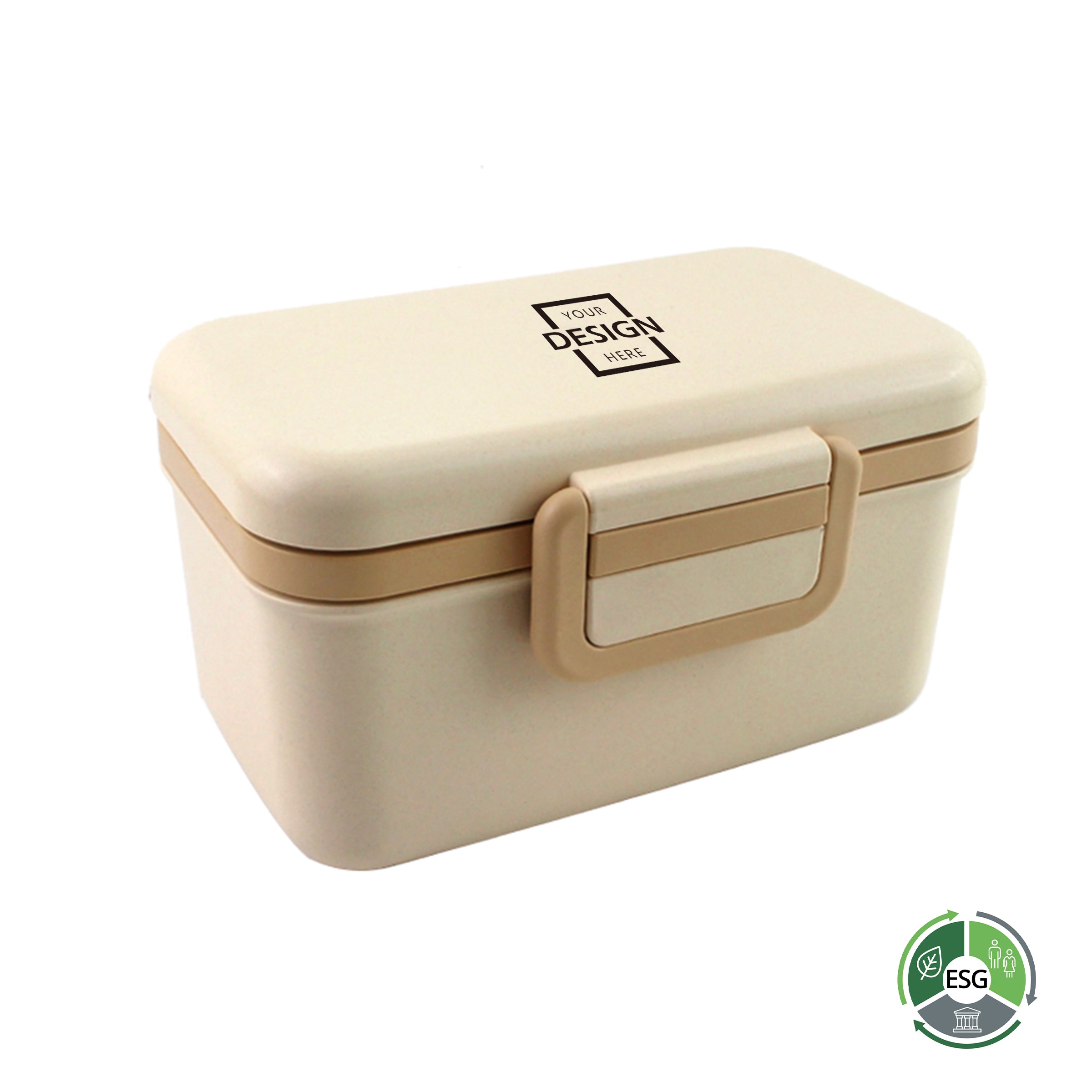 Bamboo Fiber Lunch Box | 環保定制logo雙層竹纖維飯盒
