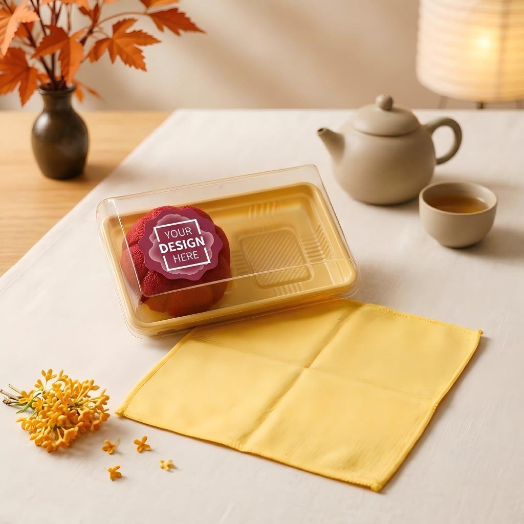 Customized Mid-Autumn Mooncake Towel Set Novelty Compressed Towel Festival Corporate Present Custom Label｜訂製中秋月餅毛巾禮盒 創意月餅造型毛巾 企業員工伴手禮