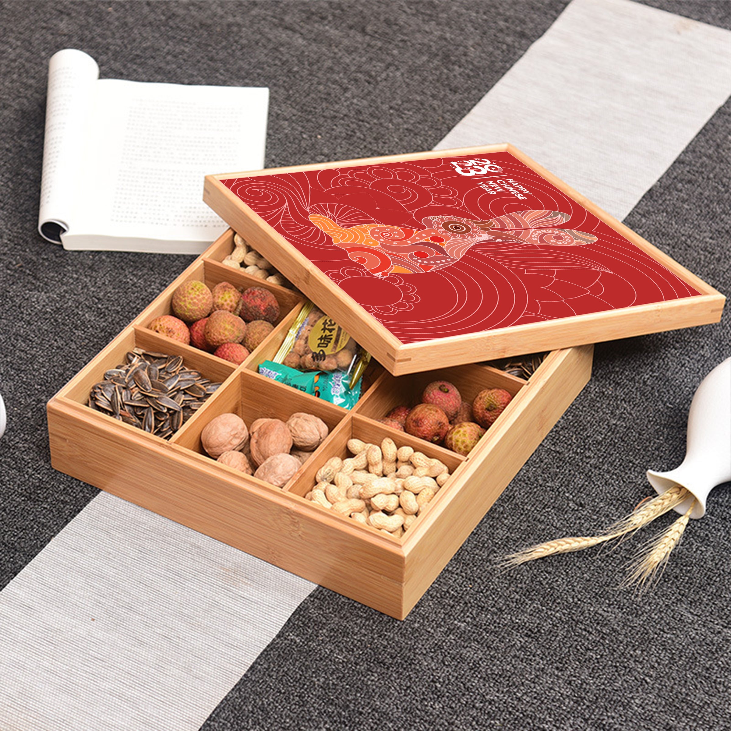 Customized New Year Storage Box | 企業定製新年禮品 客製木質新春全盒