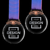 High Quality Custom Medal Medal [Crystal Medal] Colored Crystal Medal three colors unique personality customized team BG20-29