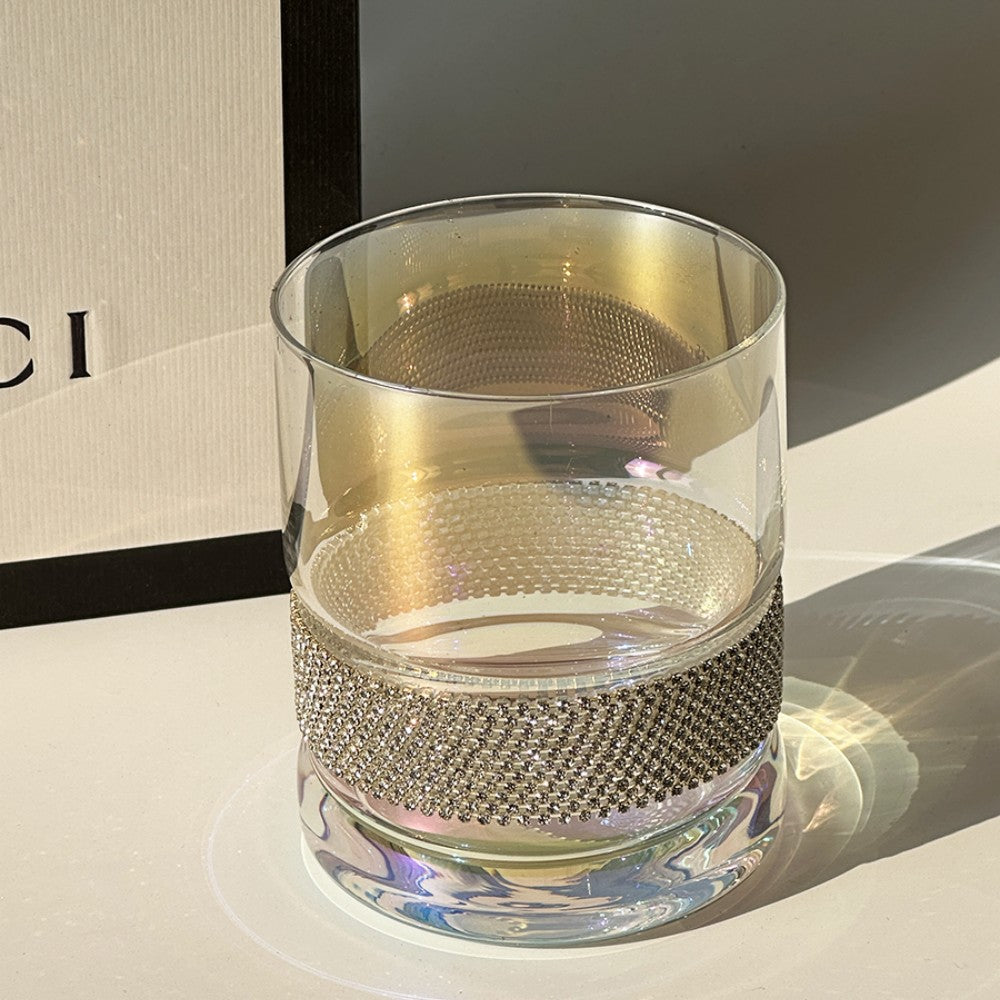 【情侶對杯】客製威士忌杯 輕奢精緻炫彩水晶玻璃杯對杯禮盒