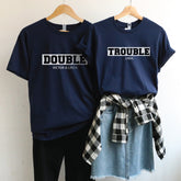 Free Color Matching Couple T-Shirt | 可自由配色情侶T-Shirt DOUBLE&TROUBLE