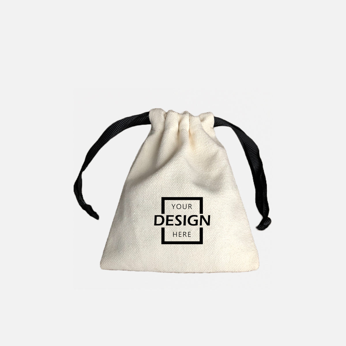 Exhibition Promotional Drawstring Bag | 貿易展會宣傳定制黑绳小束繩袋