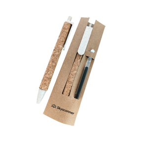 Customized Eco-friendly Cork Pen | 定制ESG認證軟木廣告筆