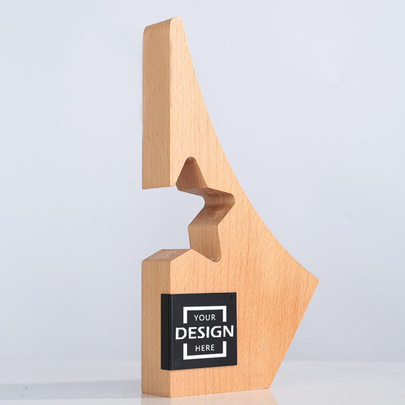 High quality custom wooden award holder [Wooden Award holder]ESG trophy BG20-31