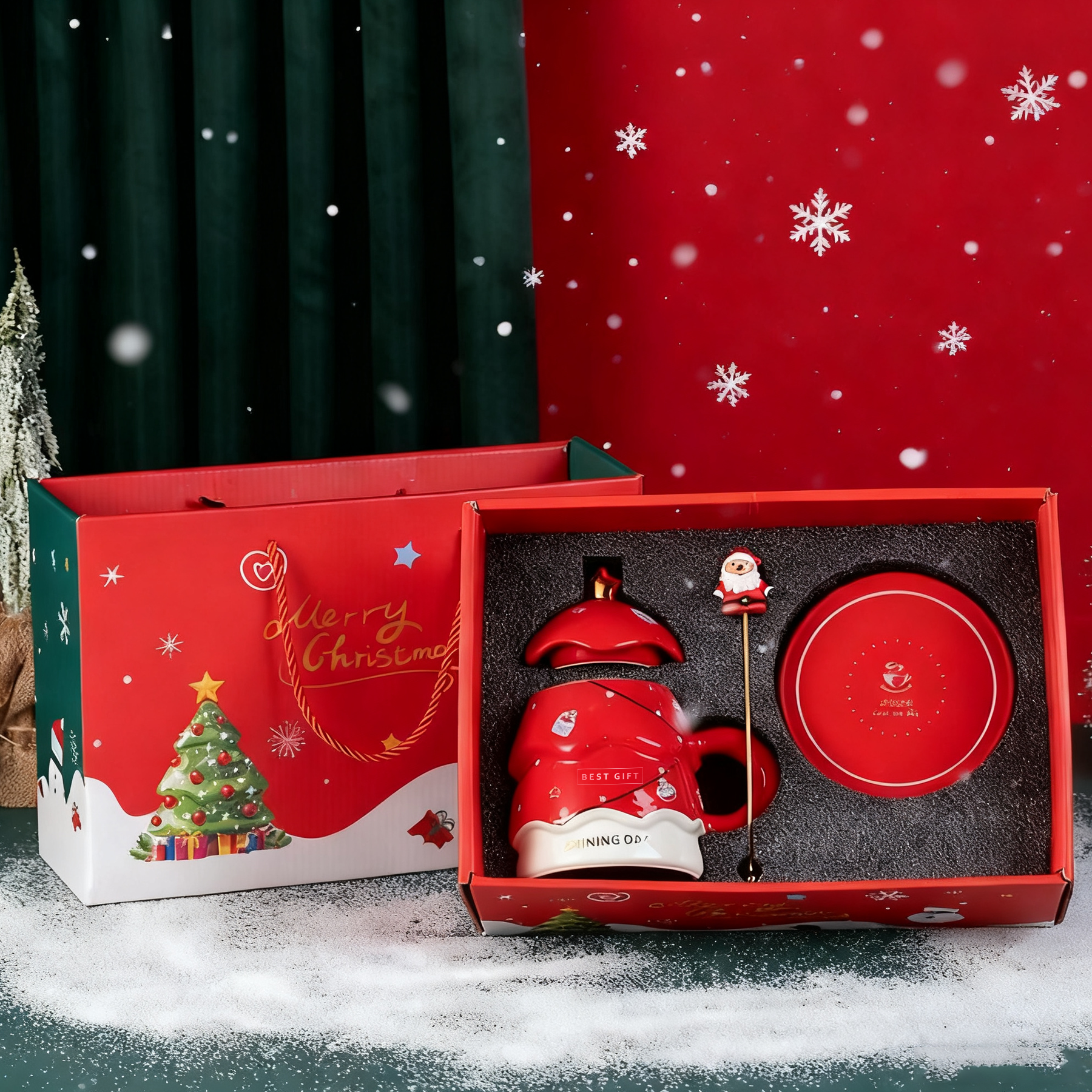 Customized Christmas Mug Gift Set | 訂製聖誕馬克杯禮盒 聖誕禮品套裝 交換禮物 送親朋好友 企業公司送員工伴手禮 BG30-60