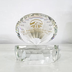 [Case Studies]AIA | Diamond Shape Crystal Trophy