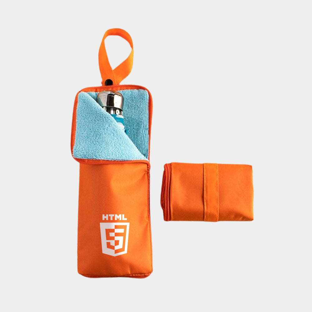 Absorbent Fine Plush Folding Umbrella Storage Bag | 定製環保便攜吸濕雨傘套 BG34-72