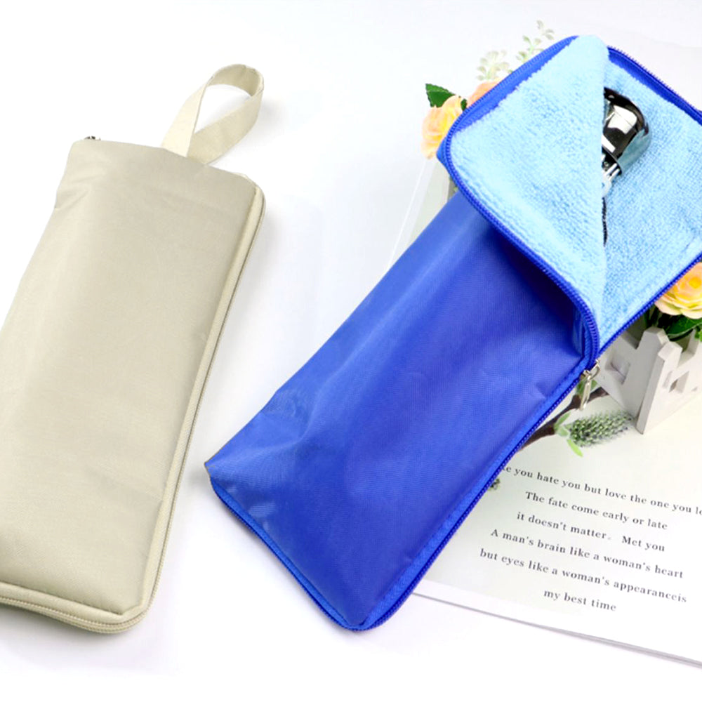 Absorbent Fine Plush Folding Umbrella Storage Bag | 定製環保便攜吸濕雨傘套 BG34-72