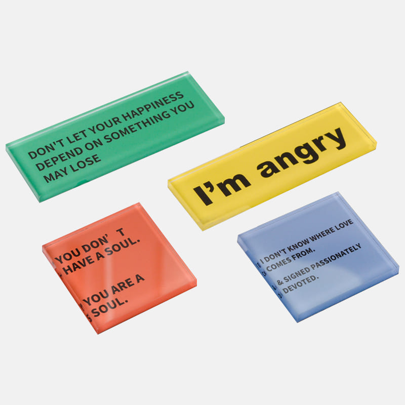 Customized acrylic Word refrigerator magnet | 亞克力冰箱貼定製 BG23-176