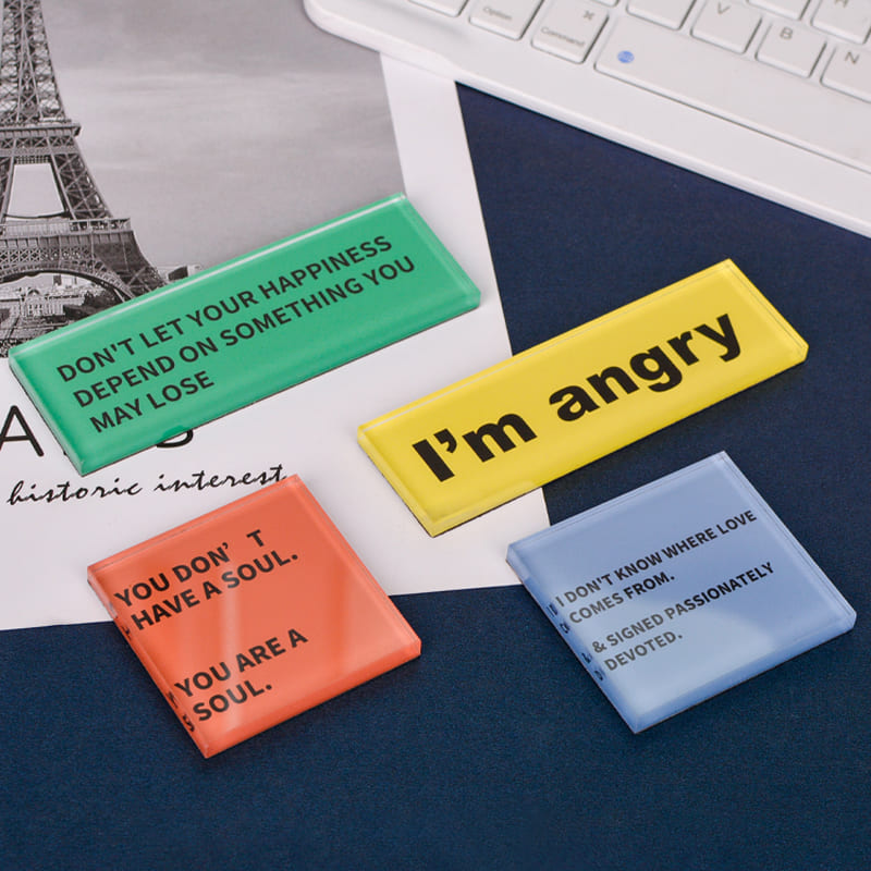 Customized acrylic Word refrigerator magnet | 亞克力冰箱貼定製 BG23-176