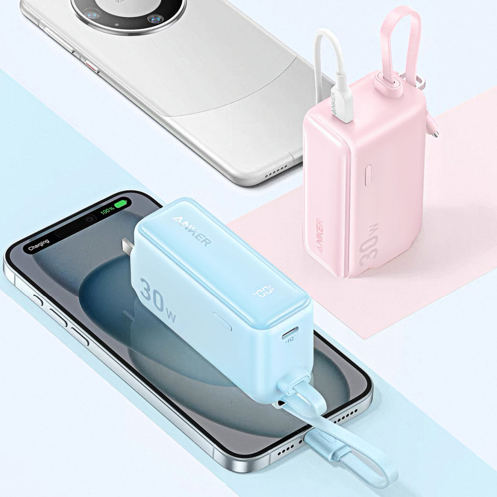 Anker powerbank| Type-C自帶線充電器行動電源數據線三合一BG02-40