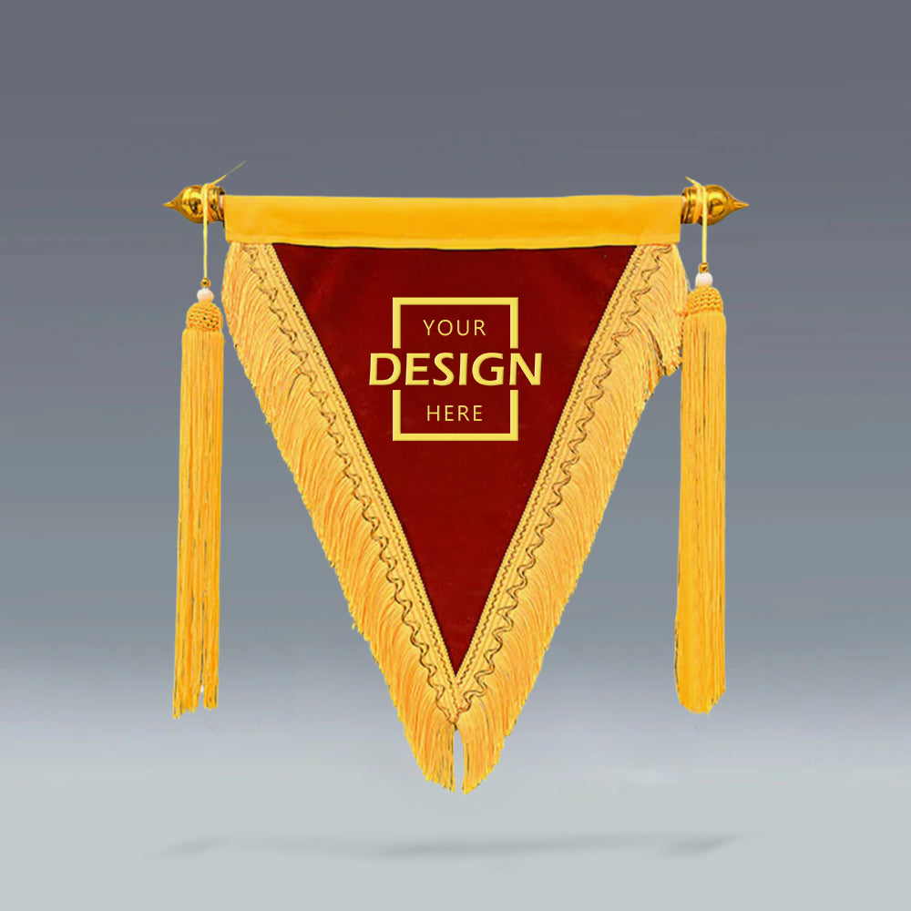 Personalized Bespoke Honor Flags | 流動紅旗三角榮譽旗幟錦旗 BG20-78