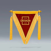 Personalized Bespoke Honor Flags | 流動紅旗三角榮譽旗幟錦旗 BG20-78