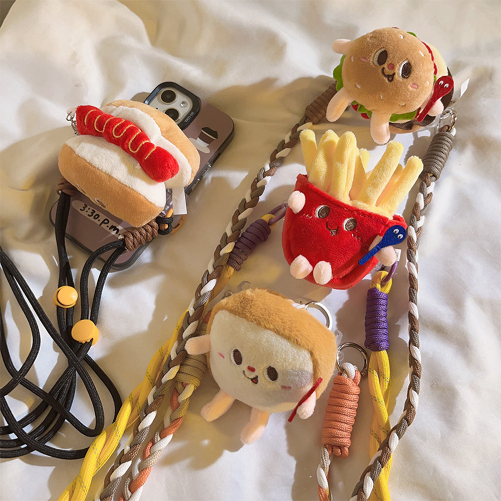 Food Plush Phone Clip Lanyard | 食物毛絨公仔手機背夾挂繩 BG27-34