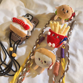 Food Plush Phone Clip Lanyard | 食物毛絨公仔手機背夾挂繩 BG27-34