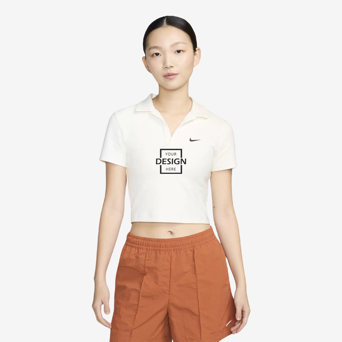 NIKE SPORTSWEAR ESSENTIAL 女子翻領上衣 品牌T-shirt 定做logo