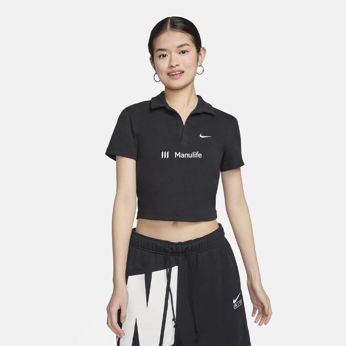 NIKE SPORTSWEAR ESSENTIAL 女子翻領上衣 品牌T-shirt 定做logo