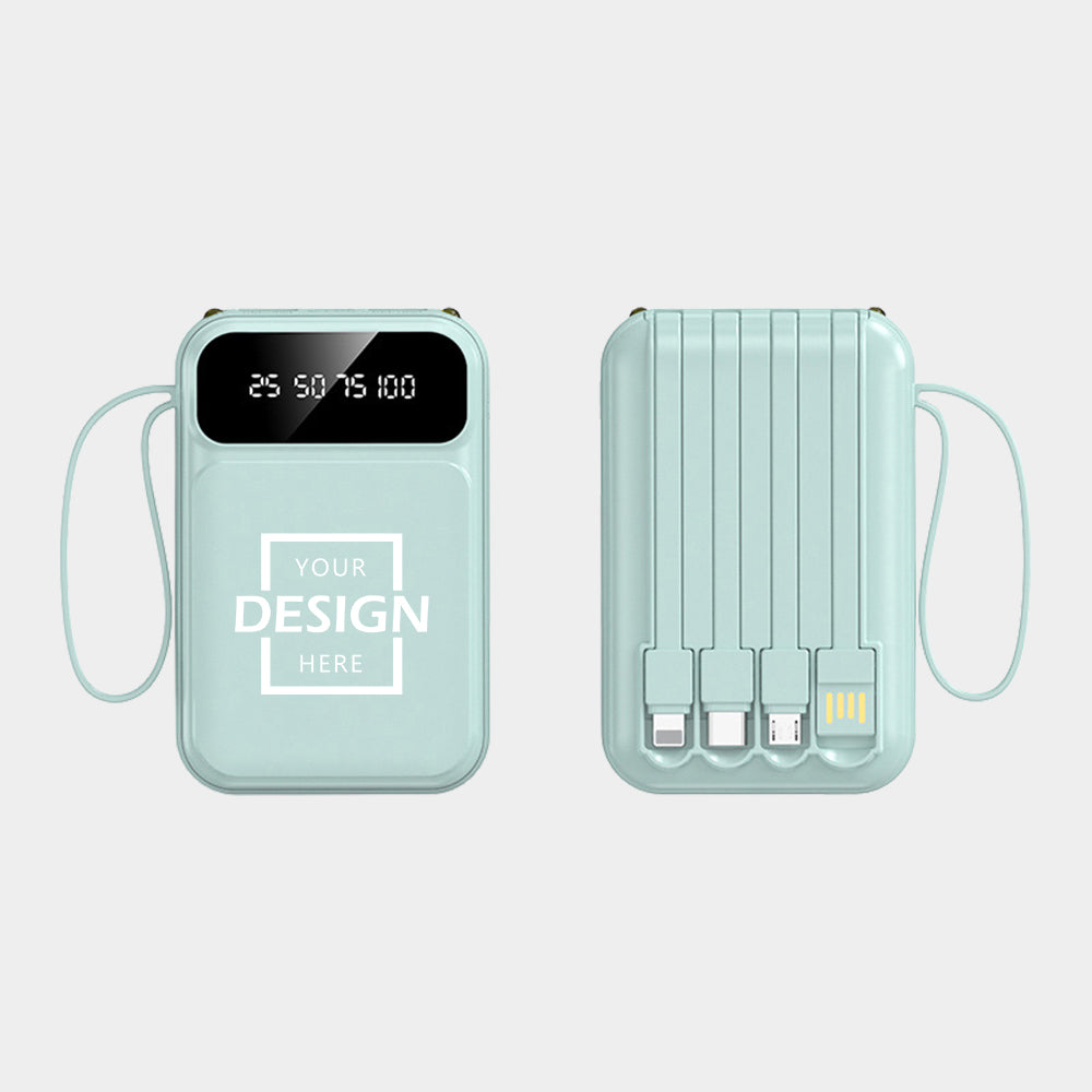 10000mAh digital display power bank comes with cable| 10000mAh數顯行動電源自帶線 BG28-76