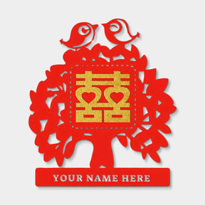 Chinese Wedding Paper Cut Decoration | 囍字中式剪紙毛氈窗花 BG30-38