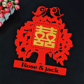 Chinese Wedding Paper Cut Decoration | 囍字中式剪紙毛氈窗花 BG30-38
