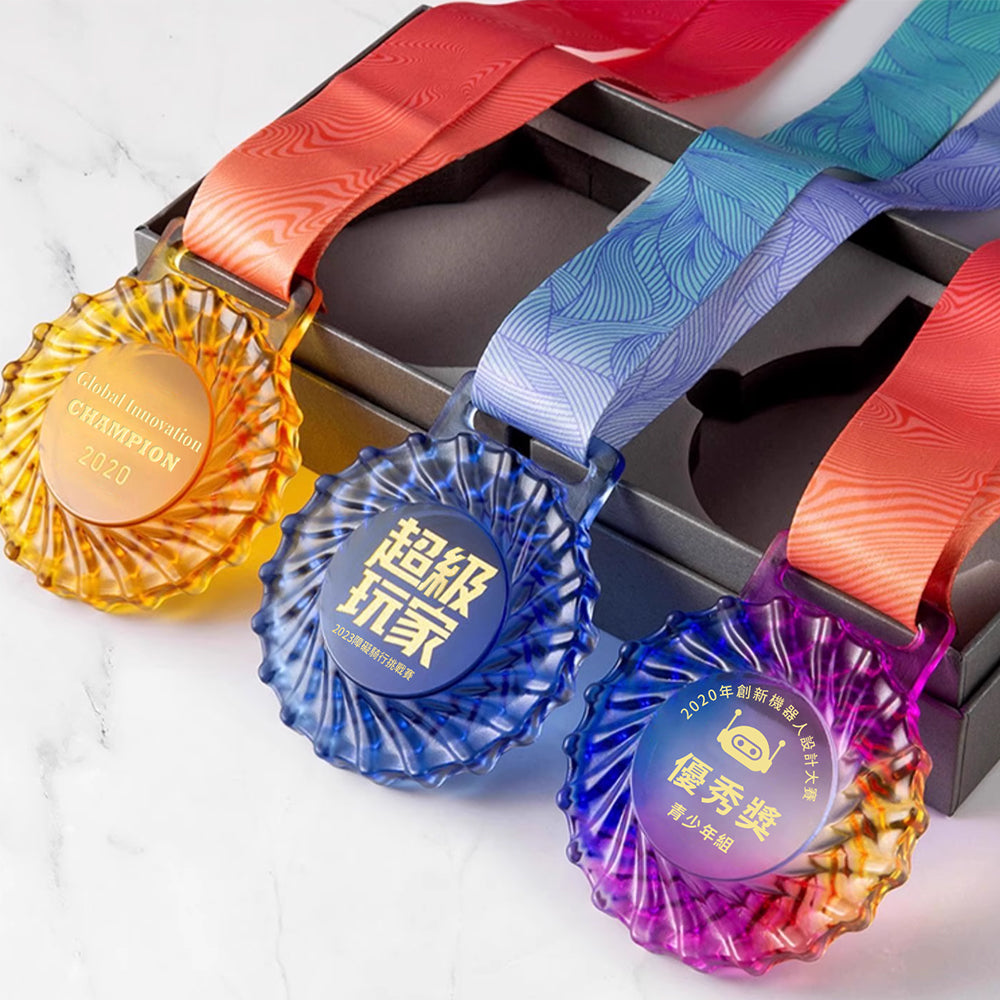 Colorful Glazed Medal Honor Badge | 炫彩圓形琉璃獎牌榮譽勳章 BG20-74