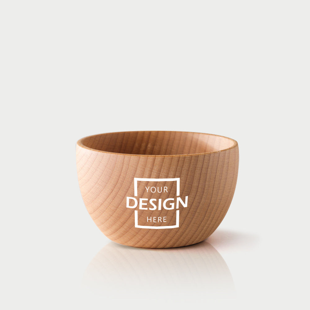 Customized Natural Lacquer-free Beech Wood Bowl BG25-3