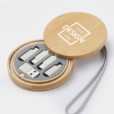ECO Charging Cable Converter  Case | 圓形環保竹木充電線收納盒 BG27-29