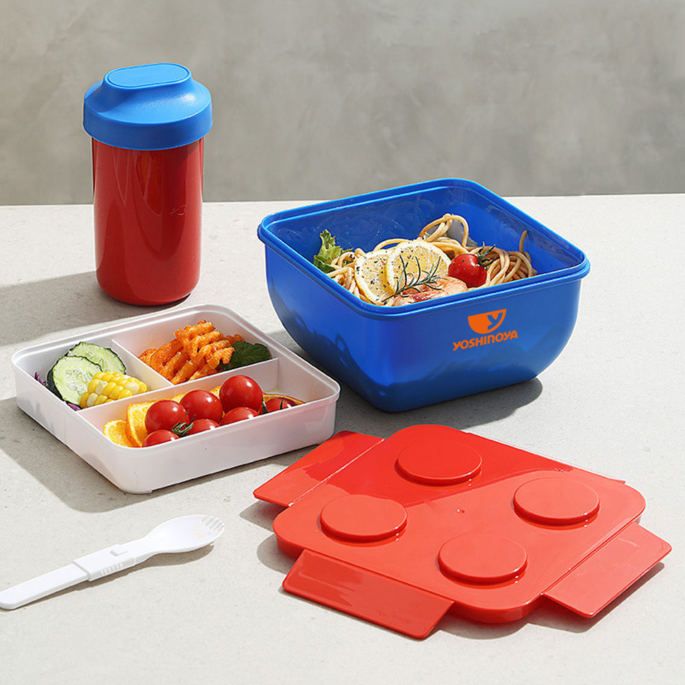 Food-grade Single-Layer Lego Brick Lunch Box | 創意樂高積木單層飯盒 BG25-19