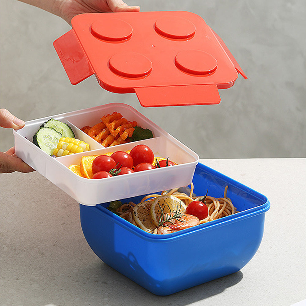 Food-grade Single-Layer Lego Brick Lunch Box | 創意樂高積木單層飯盒 BG25-19