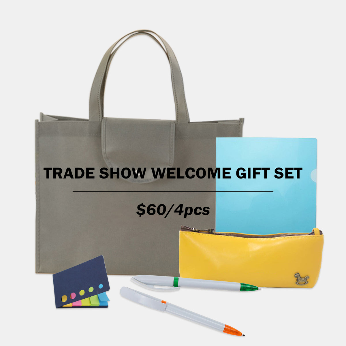 Trade Show Welcome Gift Set-A X 4PCS | 貿易展會歡迎禮盒4件套裝訂製