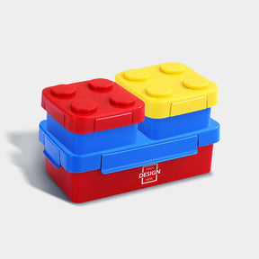 Lego Brick Modular Double Lunch Box | 樂高積木拼裝雙層飯盒 BG25-18