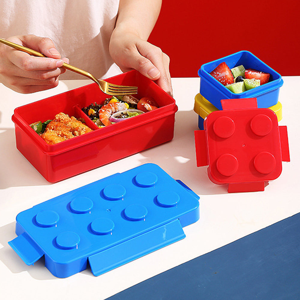 Lego Brick Modular Double Lunch Box | 樂高積木拼裝雙層飯盒 BG25-18