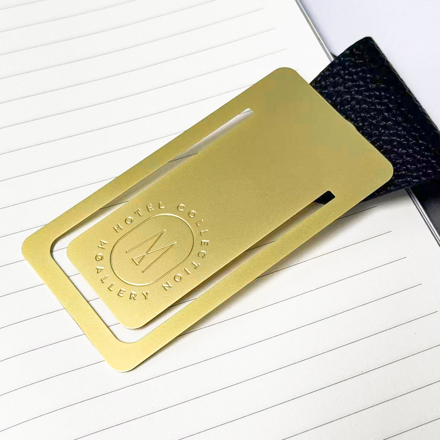 [Case Studies]Stainless steel metal bookmark clip contains 2 bookmarks with different patterns + gift box