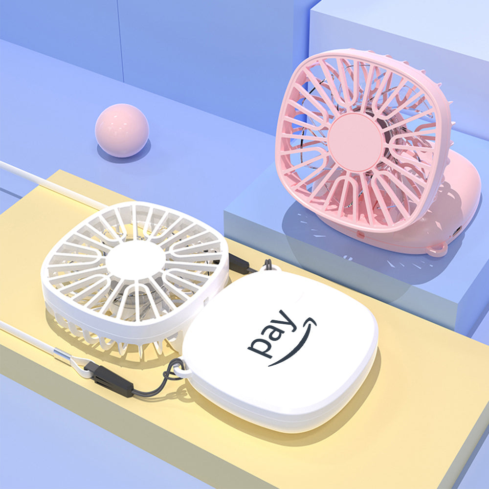 Customized Neck Hanging Foldable Pocket Fan BG28-41
