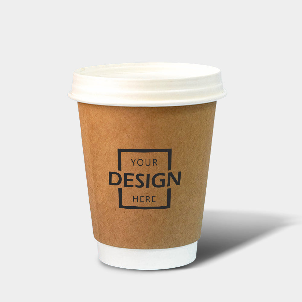 Plastic Free Kraft Paper Hot Drink Cups | 雙層無塑牛皮紙熱飲杯 BG17-39