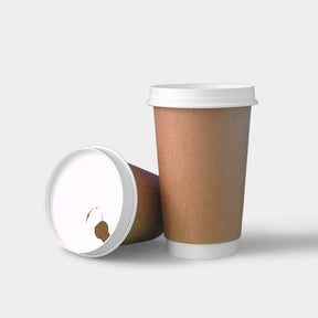 Plastic Free Kraft Paper Hot Drink Cups | 雙層無塑牛皮紙熱飲杯 BG17-39