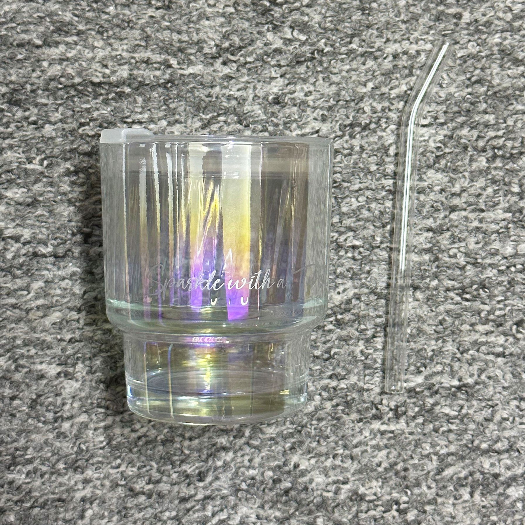 [Case Studies]Rosy Sky | Molticolor Glass Tumbler with Straw