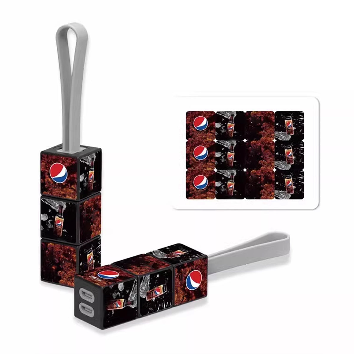 Multifunctional 3-in-1 data cable with customized logo | Marketing gift Business gift Keychain