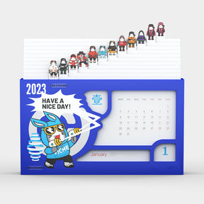 Skeleton Cardboard Desk Calendar | 2025新年全定制鏤空卡紙趣味座檯月曆 BG22-85